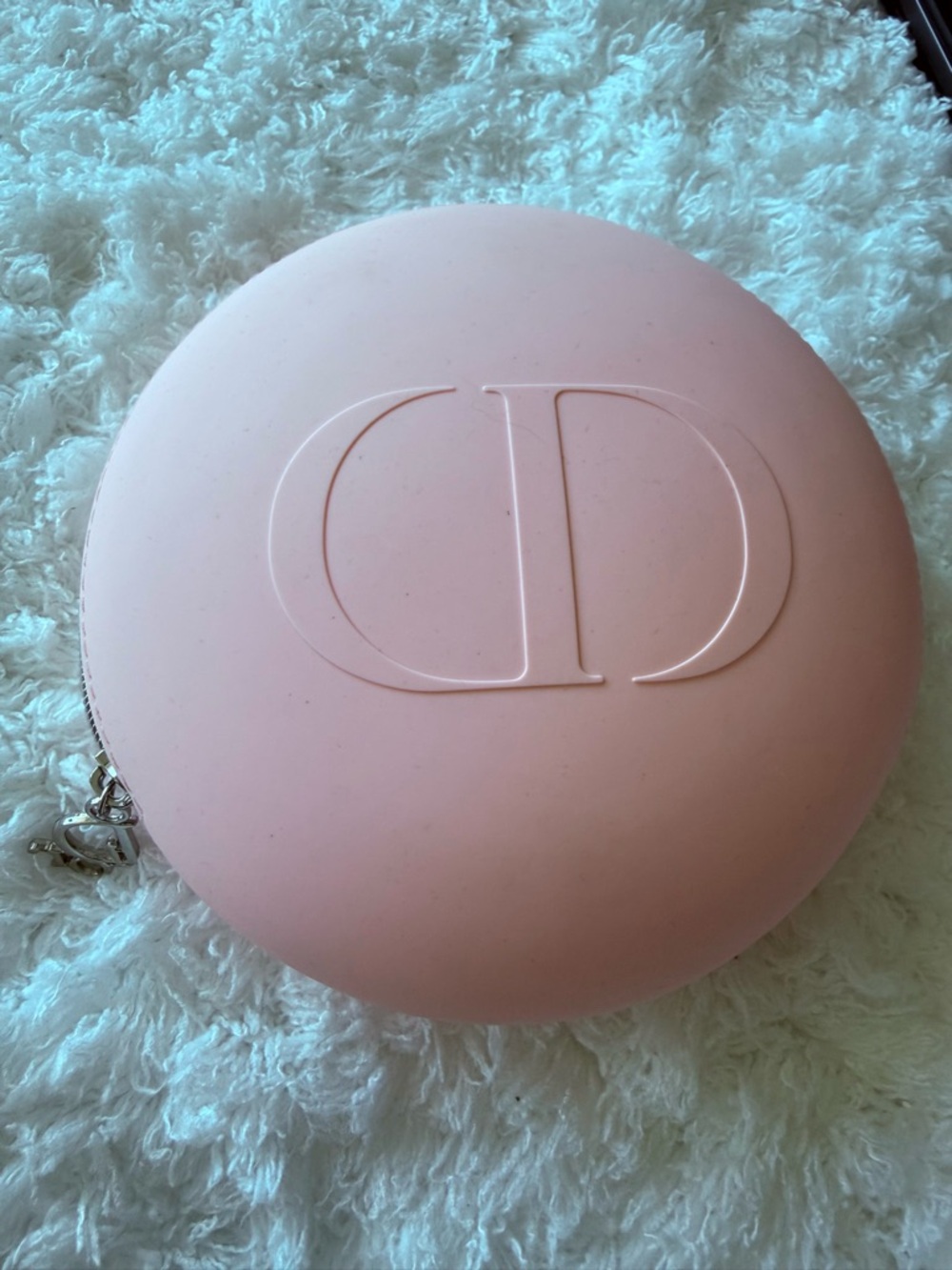 Dior Pink Round Cosmetic Case